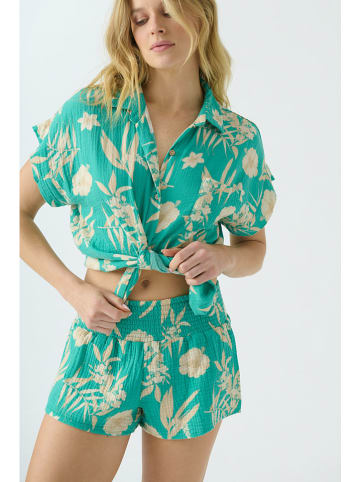 PJ Salvage Pyjama-Shorts in Türkis