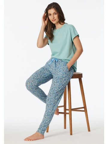 Schiesser Pyjama-Hose in Hellblau