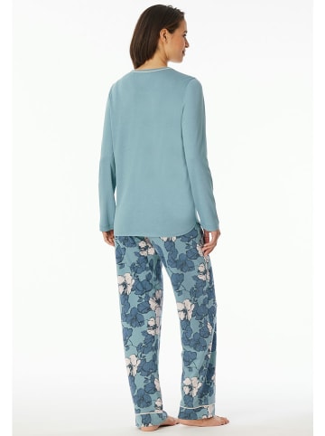 Schiesser Pyjama turquoise