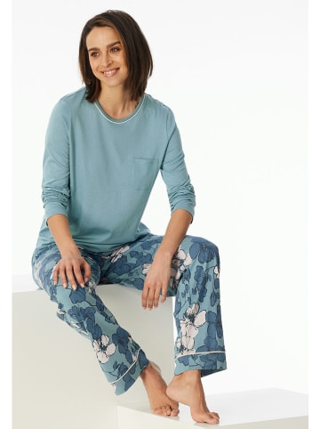Schiesser Pyjama in Türkis