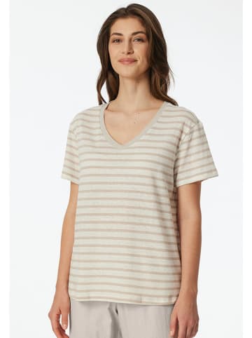 Schiesser Pyjama-Oberteil in Beige