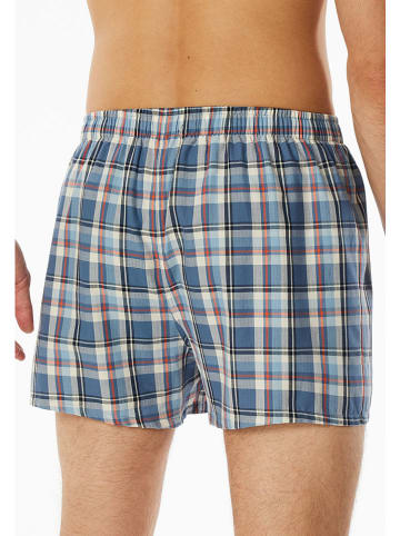 Schiesser 2er-Set: Boxershorts in Dunkelblau/ Hellblau