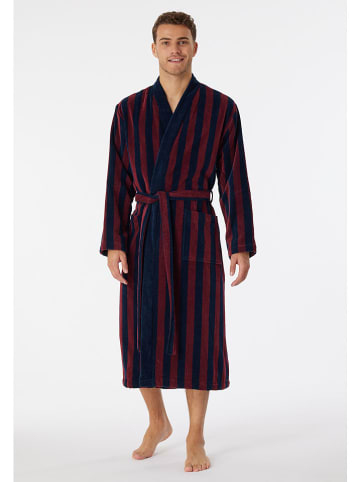 Schiesser Szlafrok w kolorze czerwono-granatowym