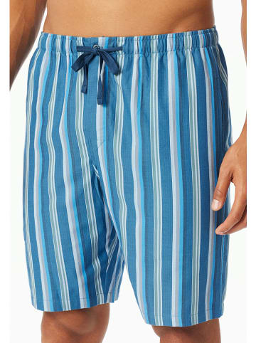 Schiesser Pyjama-Shorts in Blau