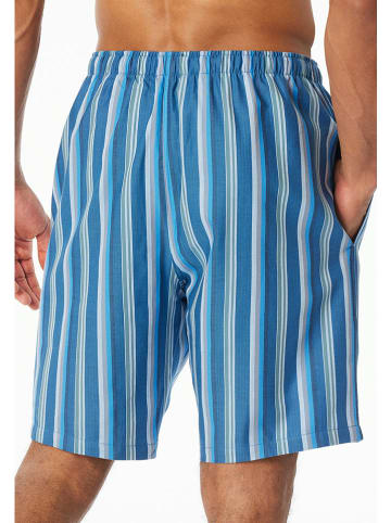 Schiesser Pyjama-Shorts in Blau
