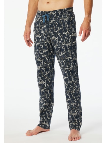 Schiesser Pyjama-Hose in Dunkelblau