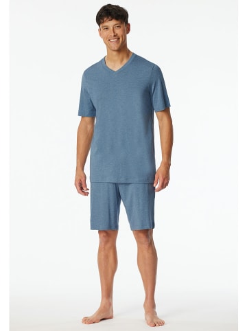 Schiesser Pyjama in Blau