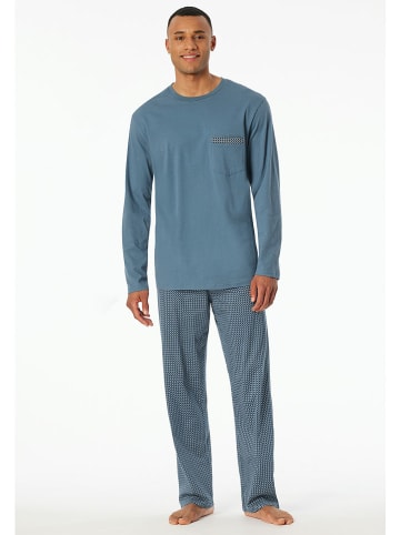 Schiesser Pyjama in Türkis