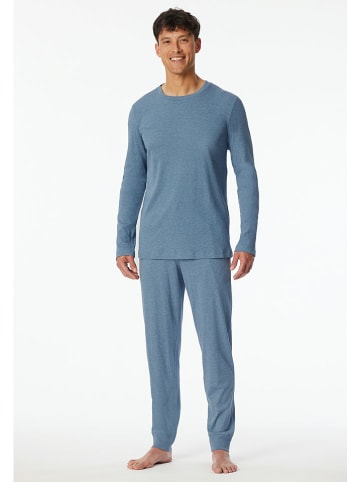 Schiesser Pyjama in Blau