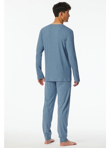 Schiesser Pyjama in Blau