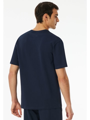 Schiesser Pyjamashirt donkerblauw