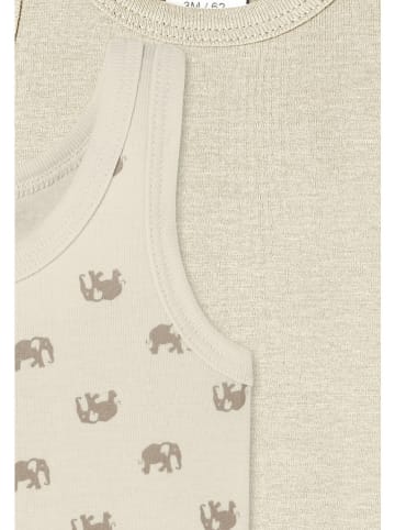 Schiesser 2-delige set: rompers beige