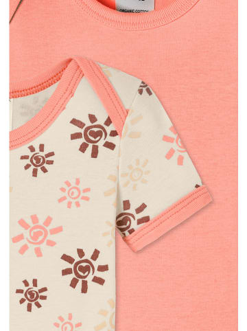 Schiesser 2-delige set: rompers oranje/beige