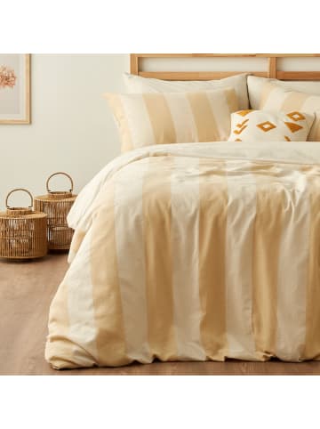 BELLA MAISON 4tlg. Bettwäscheset "Art" in Beige