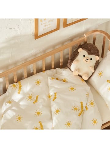 BELLA MAISON 3-delige beddengoedset "Hello" wit/geel