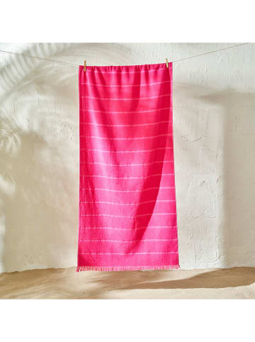 BELLA MAISON Strandtuch "Holly" in Fuchsia - (L)150 x (B)75 cm