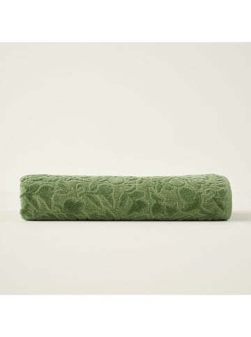 BELLA MAISON Ręcznik kąpielowy "Jolia" w kolorze zielonym - 150 x 90 cm