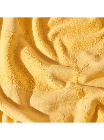BELLA MAISON Ręcznik plażowy "Lemoncello" w kolorze żółtym - 150 x 70 cm