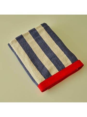 BELLA MAISON Badhanddoek "Line" wit/blauw/rood - (L)150 x (B)90 cm