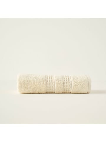 BELLA MAISON Handdoek "Peggy" crème - (L)90 x (B)50 cm