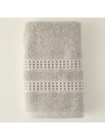 BELLA MAISON Handtuch "Peggy" in Hellgrau - (L)90 x (B)50 cm