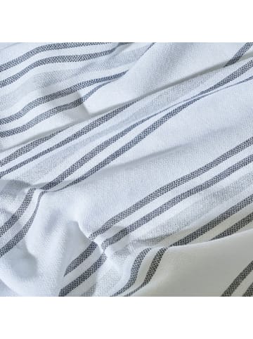 BELLA MAISON Strandlaken "Stripe" wit/grijs - (L)160 x (B)90 cm