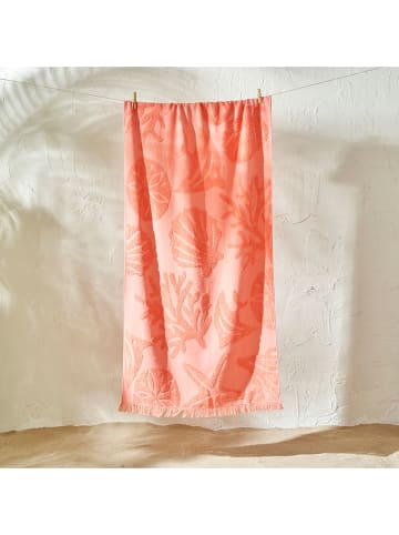 BELLA MAISON Strandtuch "Wendy" in Koralle - (L)150 x (B)75 cm