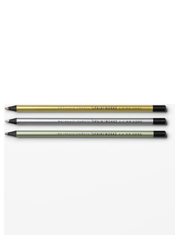 Printworks 3er-Set: Metallic-Stifte in Gold/ Silber/ Champagner