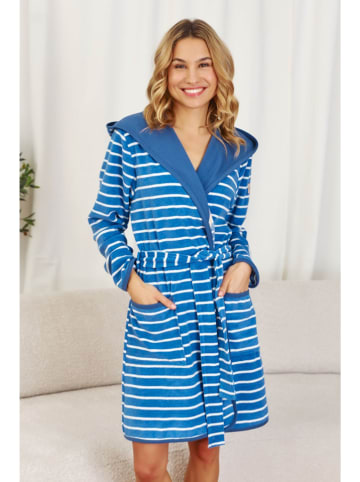 Doctor Nap Szlafrok w kolorze niebiesko-białym