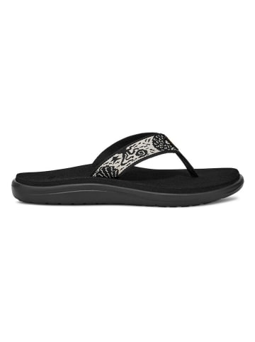 Teva Zehentrenner in Schwarz/ Weiß