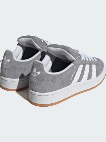 adidas Leder-Sneakers "Campus 00s" in Grau/ Weiß