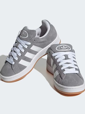 adidas Leder-Sneakers "Campus 00s" in Grau/ Weiß