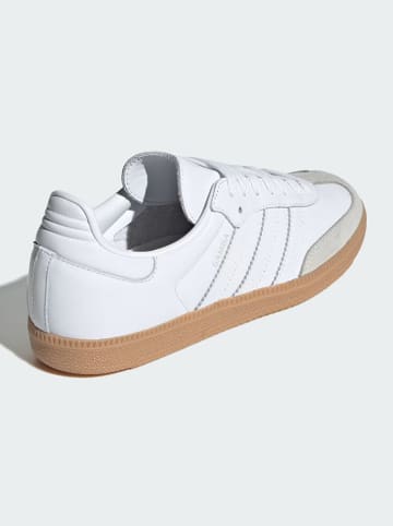 adidas Leder-Sneakers "Samba OG" in Weiß/ Beige