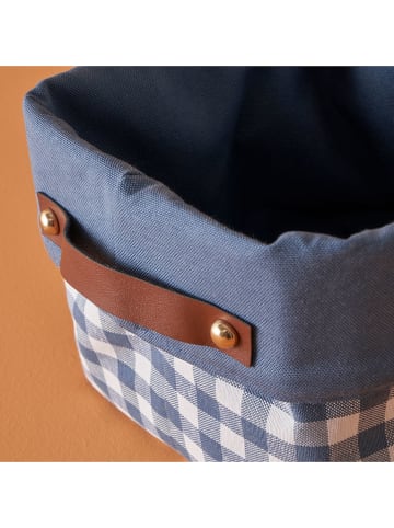 BELLA MAISON Aufbewahrungskorb in Blau - (B)18 x (H)22 x (T)18 cm