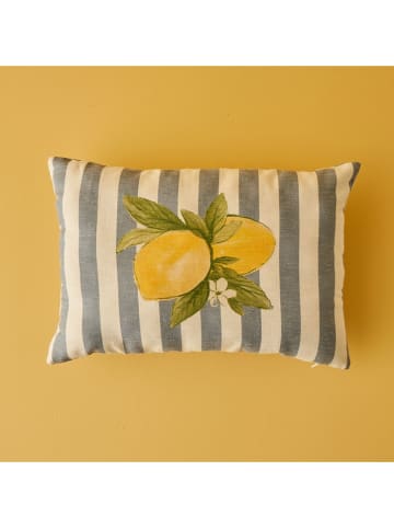 BELLA MAISON Poszewka w kolorze kremowo-niebiesko-żółtym na poduszkę - 35 x 50 cm