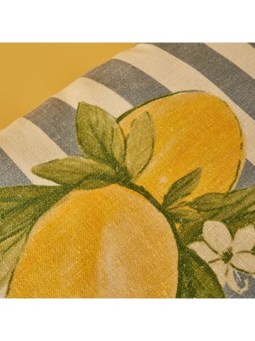 BELLA MAISON Poszewka w kolorze kremowo-niebiesko-żółtym na poduszkę - 35 x 50 cm