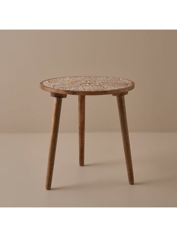 BELLA MAISON Bijzettafel "Opra" bruin - (H)47 x Ø 35 cm
