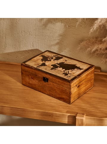 BELLA MAISON Pojemnik "Yuro" w kolorze jasnobrązowym - 30 x 12 x 20 cm