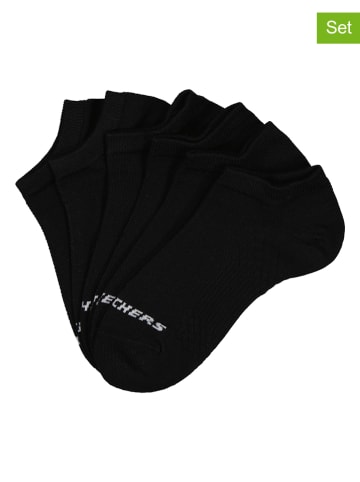 Skechers 6er-Set: Socken in Schwarz
