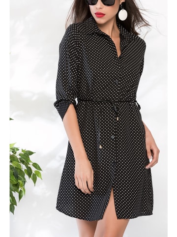 Milan Kiss Kleid in Schwarz/ Weiß