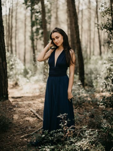 Ceylan Kleid in Dunkelblau
