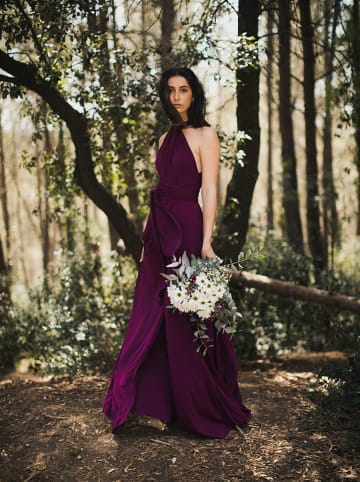 Ceylan Kleid in Aubergine