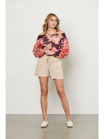 &Co Woman Blouse "Acha" bordeaux/lichtroze