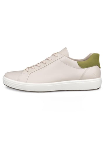 Ecco Skórzane sneakersy "Soft 7 M" w kolorze beżowym