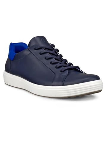 Ecco Leren sneakers "Soft 7 M" donkerblauw