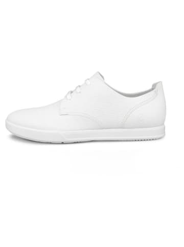 Ecco Leder-Schnürschuhe "Leisure" in Weiß