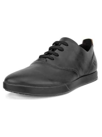 Ecco Leder-Schnürschuhe "Travel" in Schwarz
