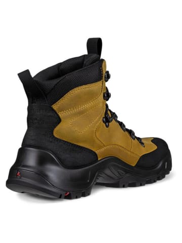 Ecco Skórzane buty trekkingowe "Offroad" w kolorze czarno-żółtym