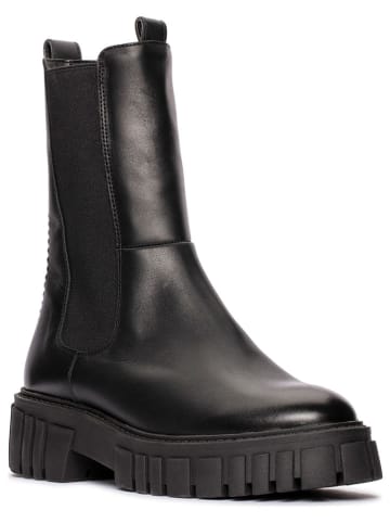 Clarks Skórzane sztyblety "Page" w kolorze czarnym