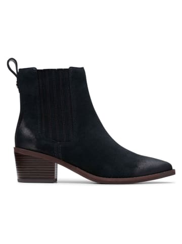 Clarks Leren enkellaarzen zwart